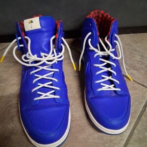 Nike Blue High-Top Athletic Shoes